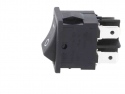 Schakelaar rocker snap-in aan/uit rechthoekig zwart (0/1) DPST 16A/250V 